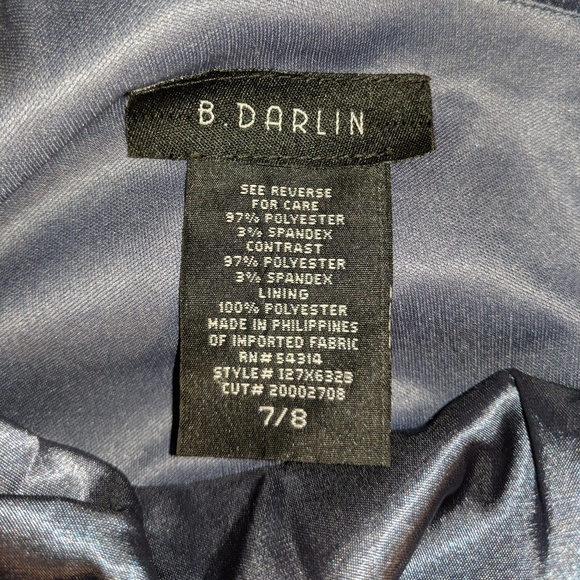 One Shoulder Black/Grey Formal Dress - Picture 3 of 3